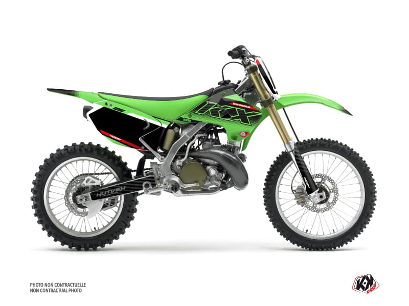 kit graphique motocross kawasaki kx 125 live vert