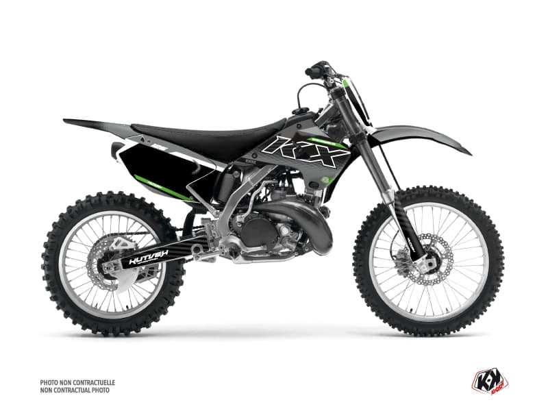 kit graphique motocross kawasaki kx 125 live gris