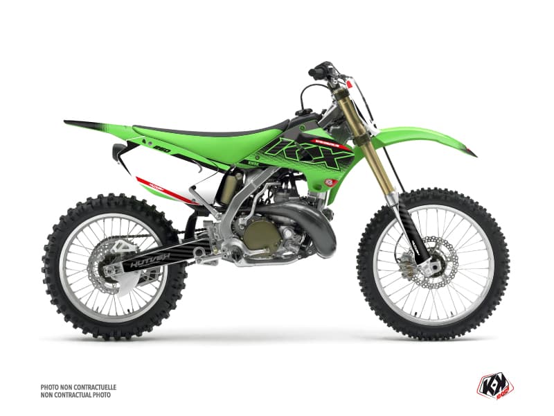 kit graphique motocross kawasaki kx 250 live vert