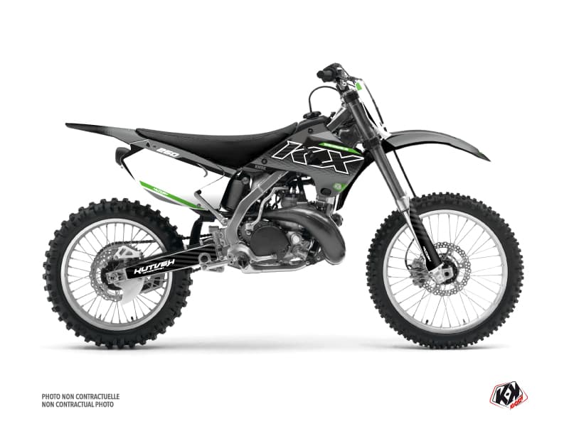 Kit graphique Moto Cross Live Kawasaki 250 KX Gris