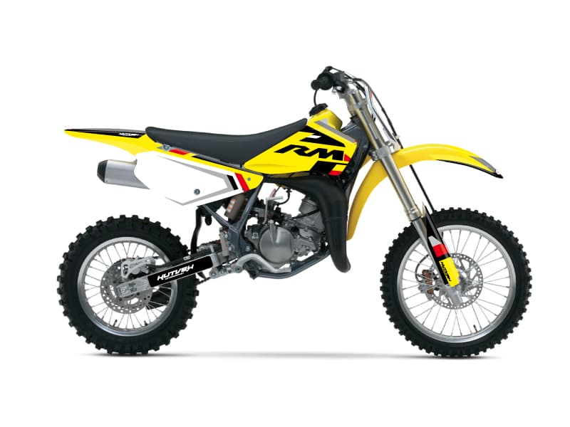 kit graphique motocross suzuki rm 85 label noir