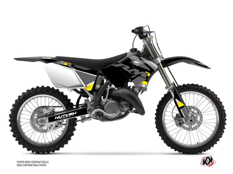 kit graphique motocross suzuki rm 250 label gris