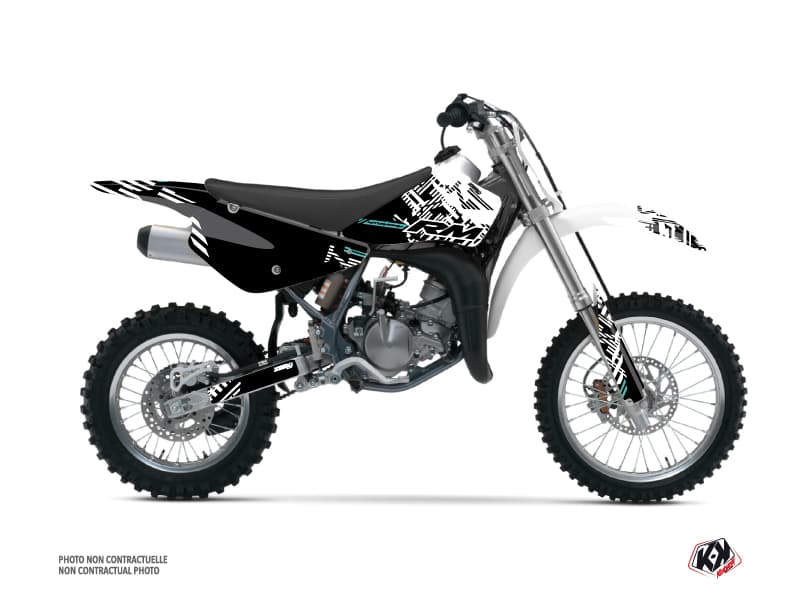 kit graphique motocross suzuki rm 85 zero turquoise