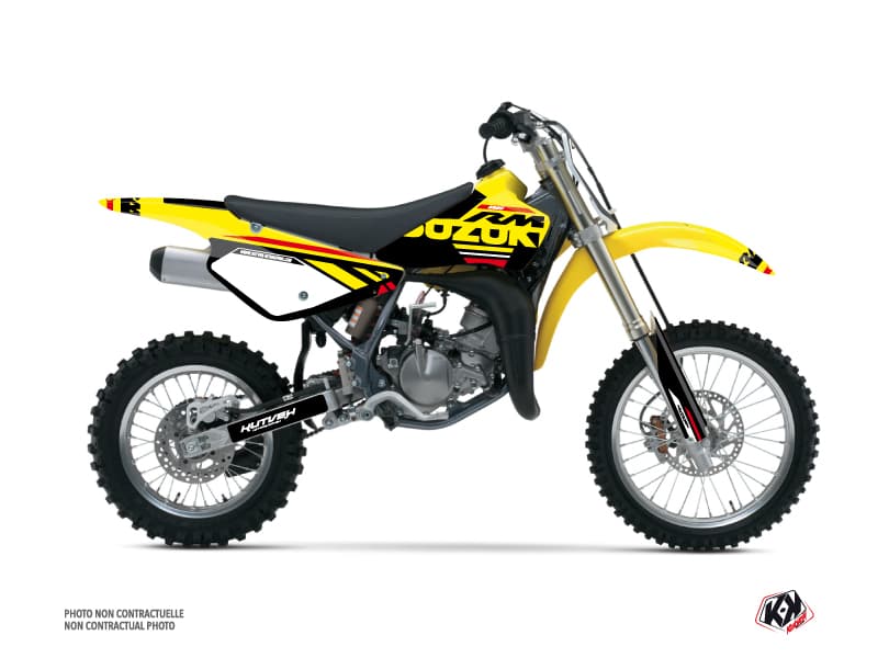 kit graphique motocross suzuki rm 85 grade rouge