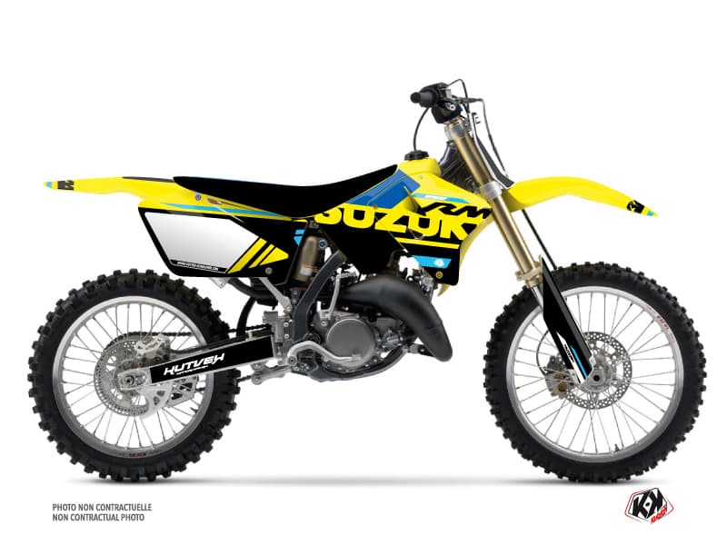 kit graphique motocross suzuki rm 250 grade bleu