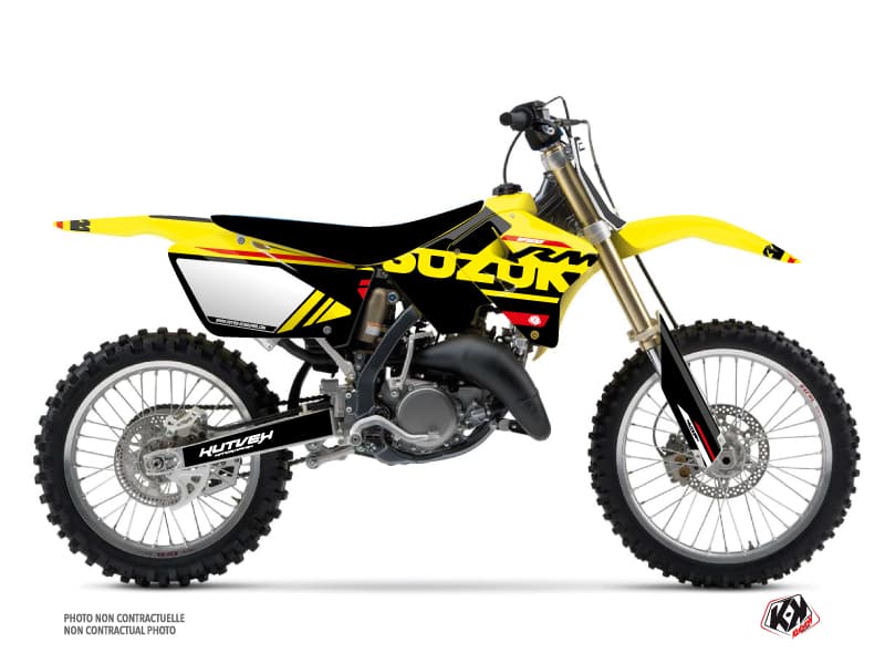 kit graphique motocross suzuki rm 250 grade rouge