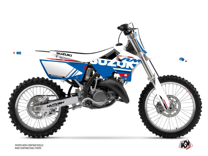 kit graphique motocross suzuki rm 250 grade blanc | Suzuki | Kutvek