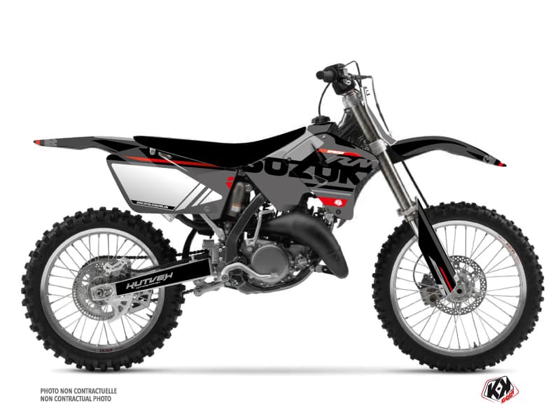 kit graphique motocross suzuki rm 250 grade noir