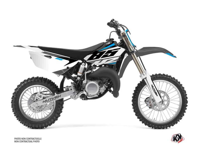 Yamaha 85 YZ Dirt Bike Skew Graphic Kit Grey | 85 YZ | Kutvek