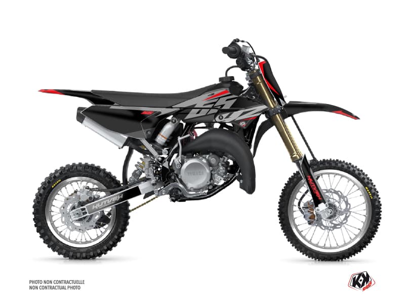 Yamaha 65 YZ Dirt Bike Skew Graphic Kit Red | 65 YZ | Kutvek