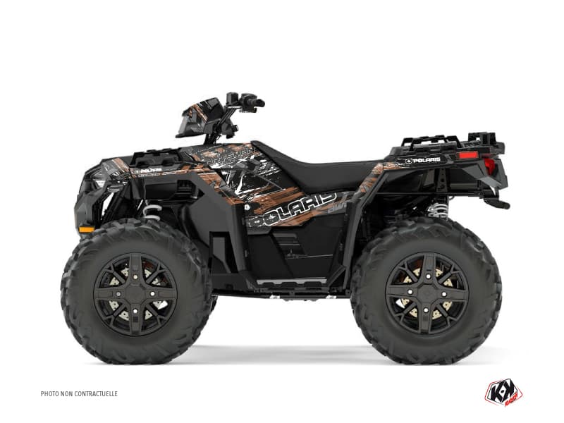 kit graphique quad polaris sportsman 850 lifter marron