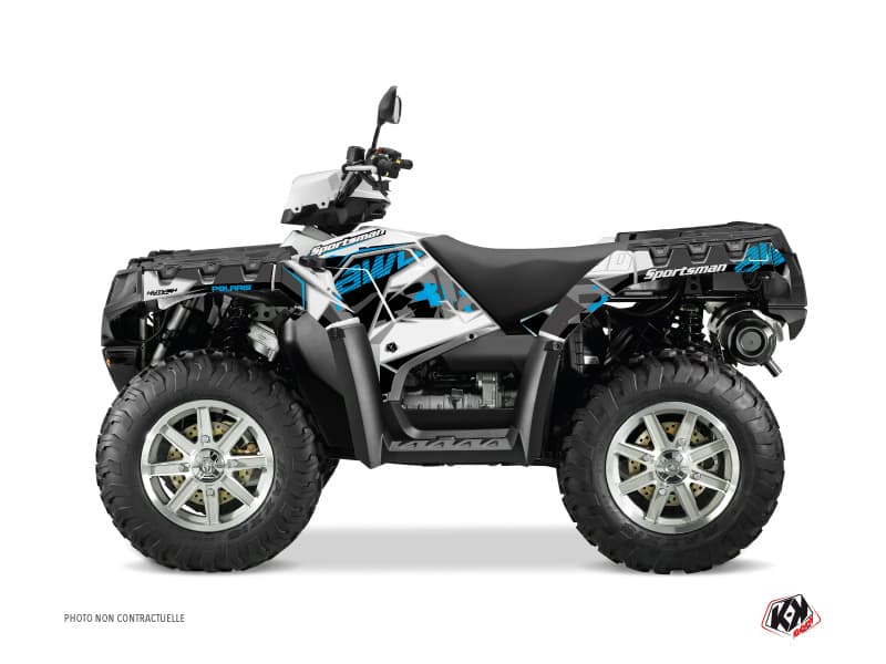 kit graphique quad polaris sportsman 850 visor bleu | Polaris | Kutvek