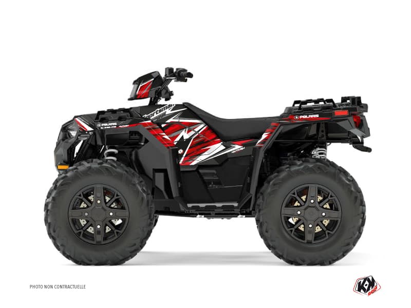 kit graphique quad polaris sportsman 850 jungle noir-rouge | Polaris | Kutvek