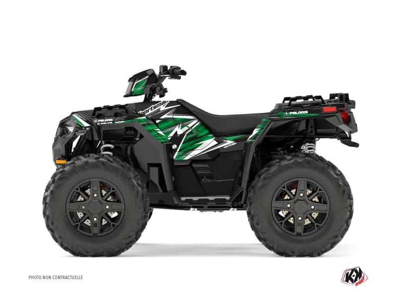 kit graphique quad polaris sportsman 850 jungle noir-vert | Polaris | Kutvek