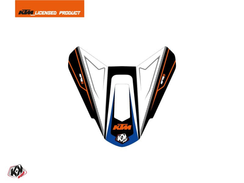 kit graphique capot de selle moto spring ktm noir orange | Stickers de capot de selle | Kutvek
