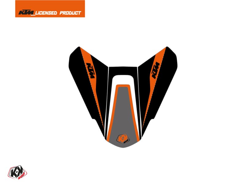 kit graphique capot de selle moto storm ktm noir orange