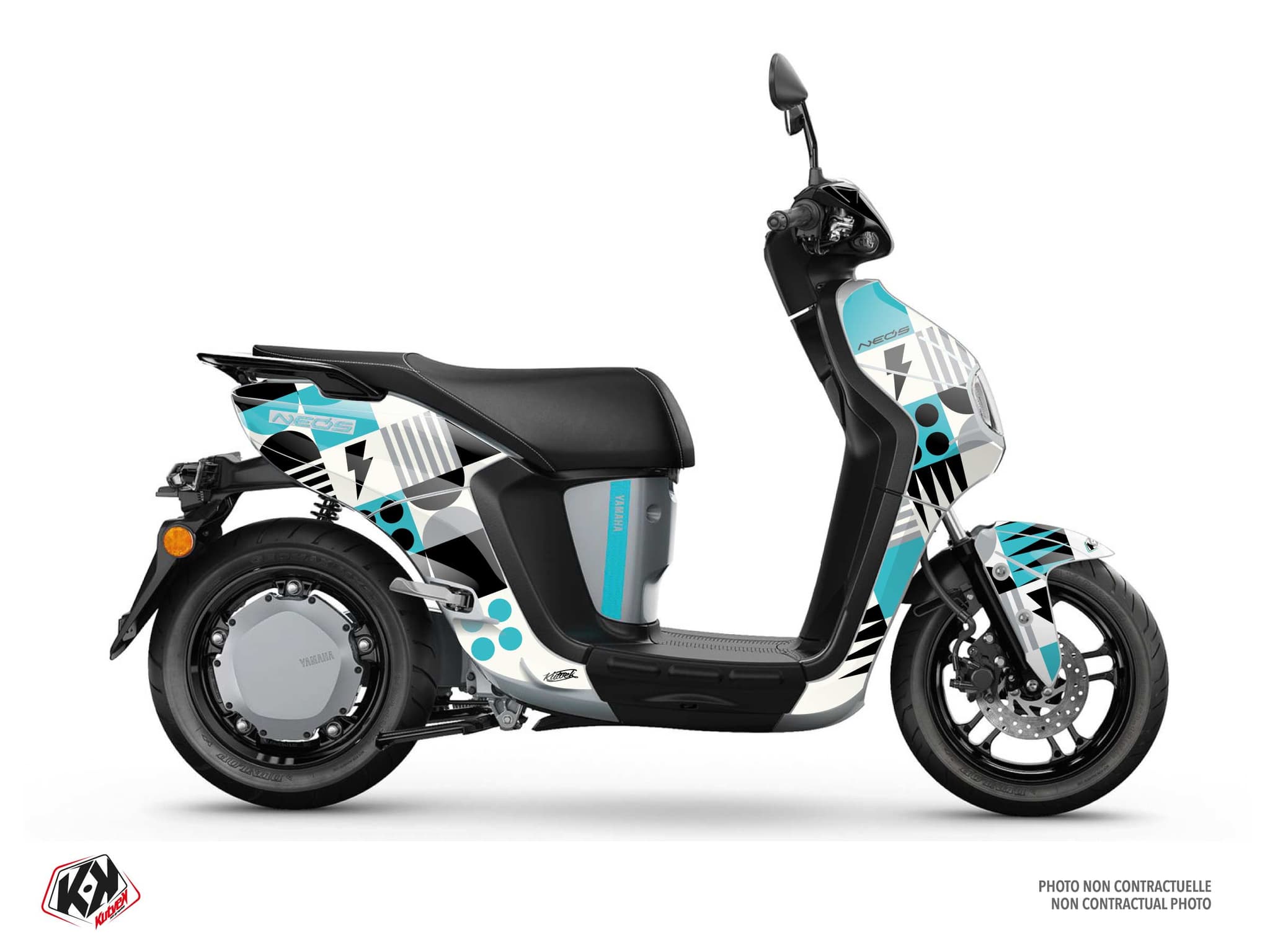 kit graphique scooter yamaha neos electrique ace blanc