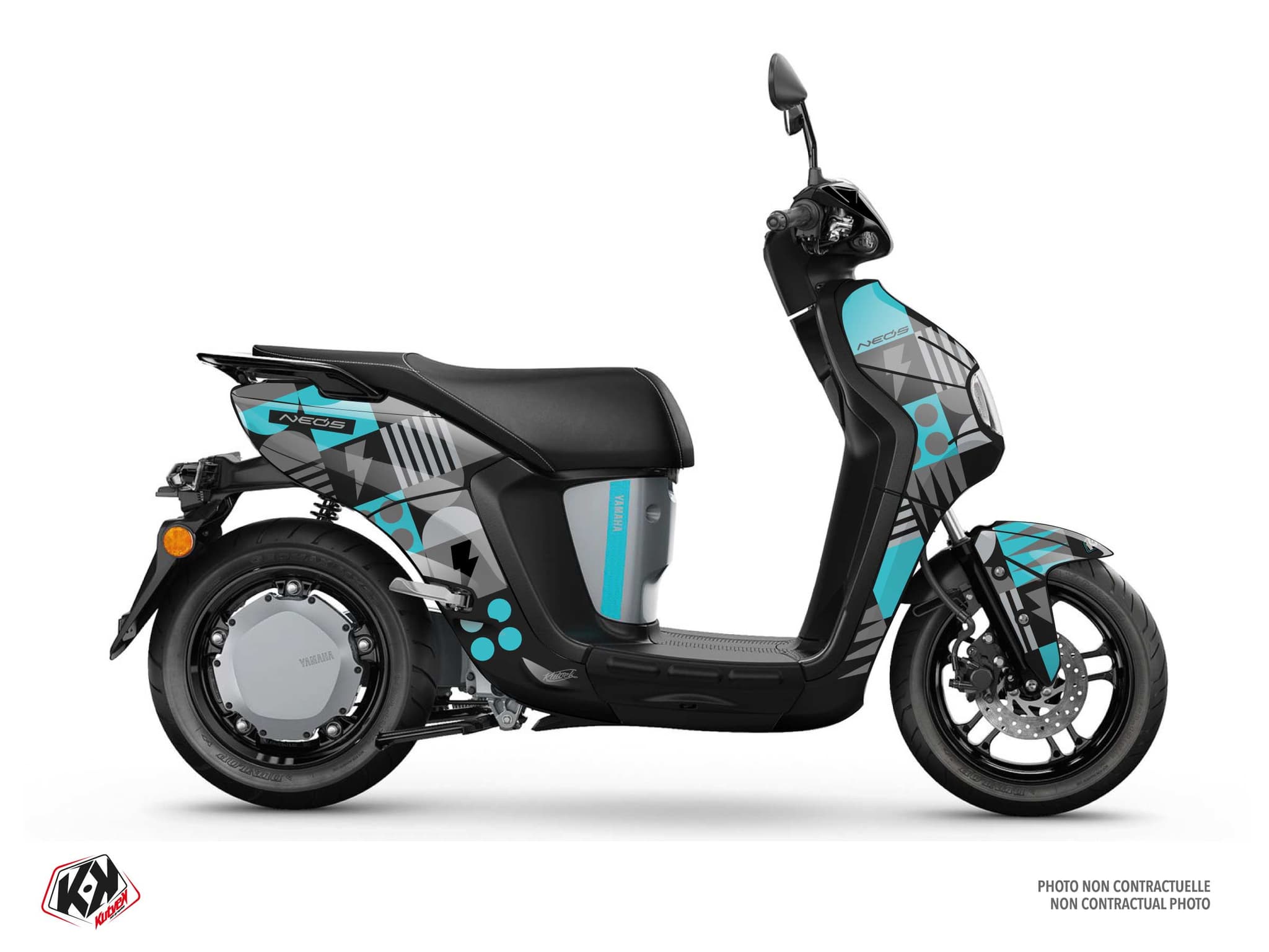 Kit graphique Scooter YAMAHA NEOS ELECTRIQUE ACE Noir