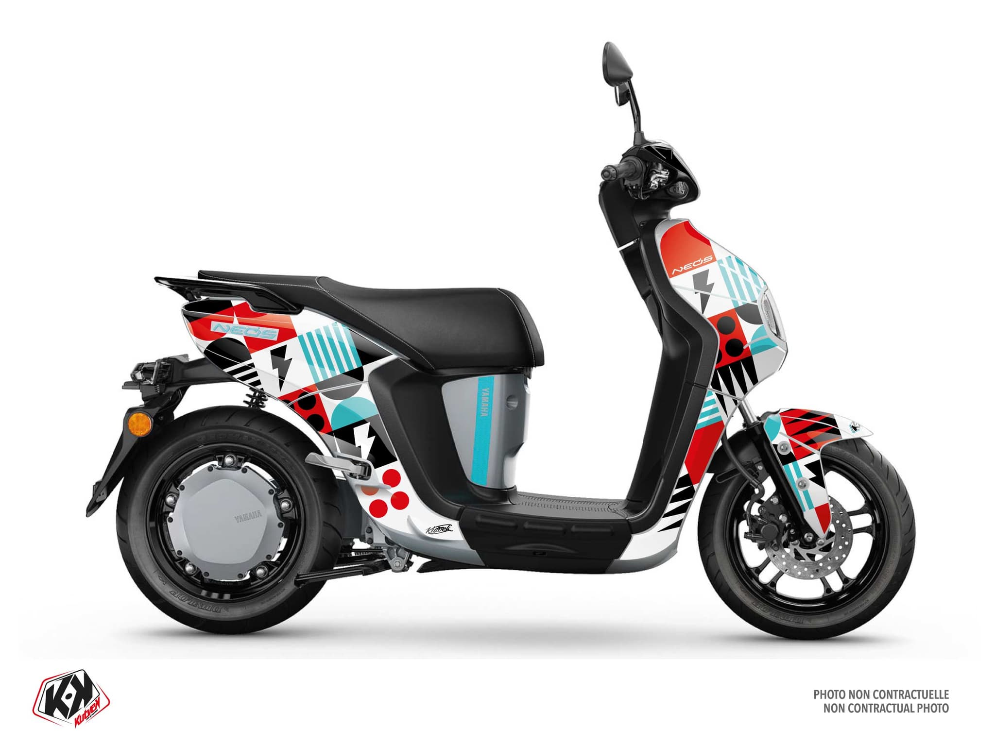 Kit graphique Scooter YAMAHA NEOS ELECTRIQUE ACE Rouge