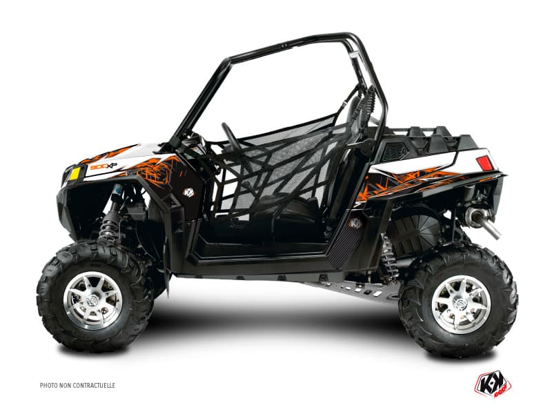 kit graphique ssv polaris rzr xp 900 action orange