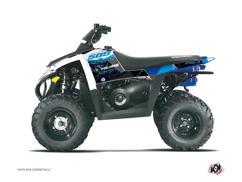 Kit graphique Quad Action Polaris Scrambler 500 Bleu