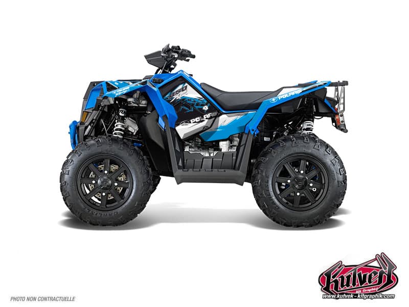 atv polaris scrambler 1000 xp action blue graphic kit