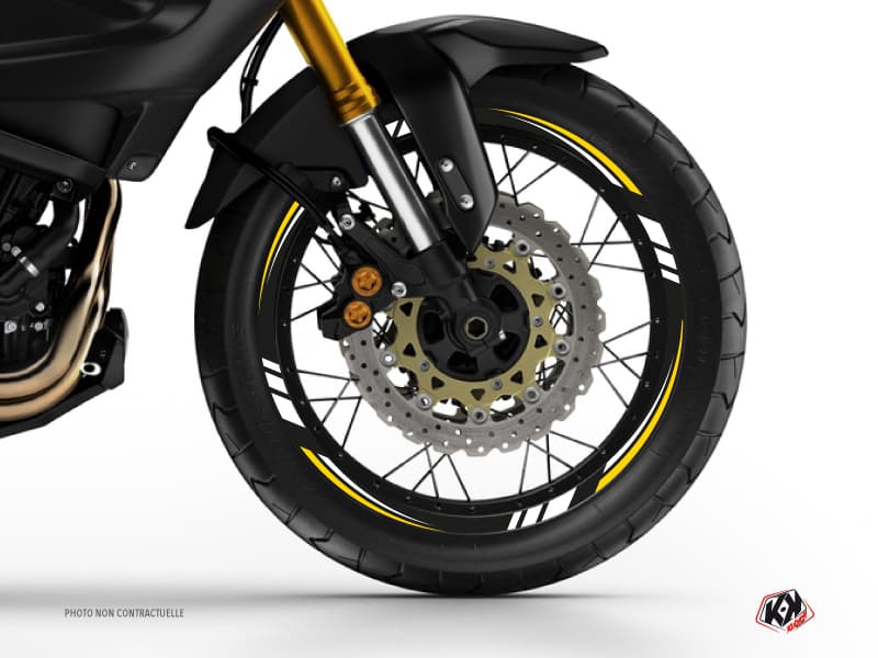 deko-set tour de jantes moto trail adventure yamaha xtz 1200 super ténéré schwarz gelb