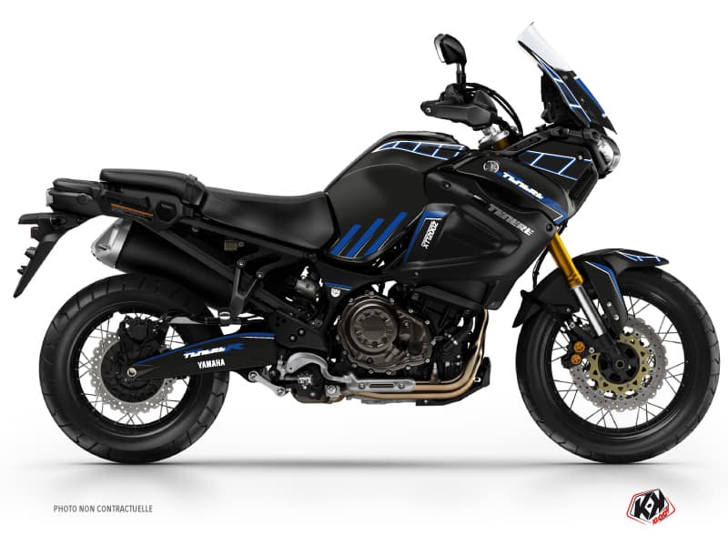 Kit graphique Moto Adventure Yamaha XTZ 1200 Super TENERE World Crosser Noir Bleu
