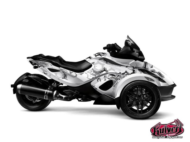 kit graphique aero gris hybride can-am spyder rt limited