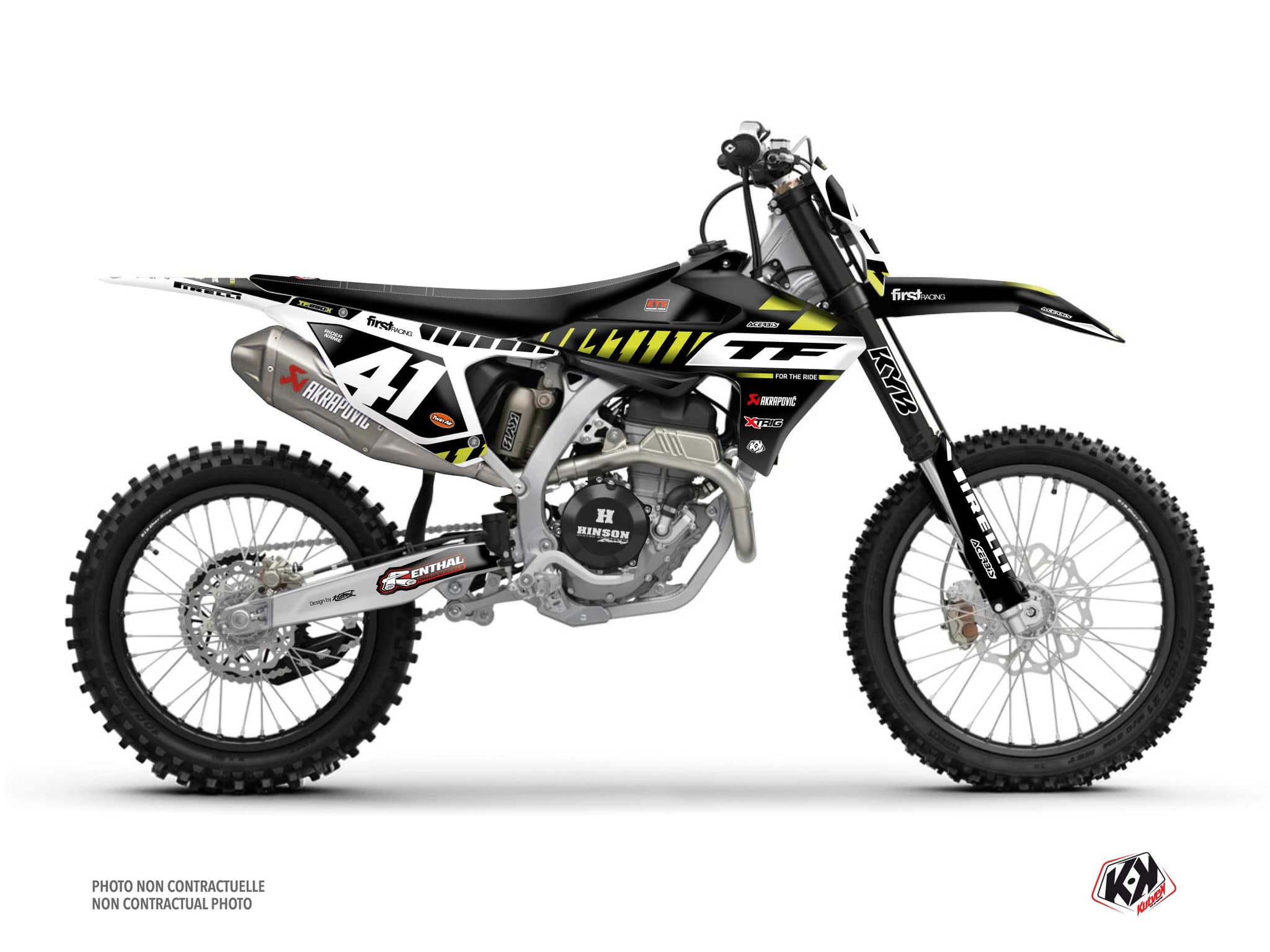 kit de decoración motocross triumph tf 250 x agility amarillo | Triumph | Kutvek