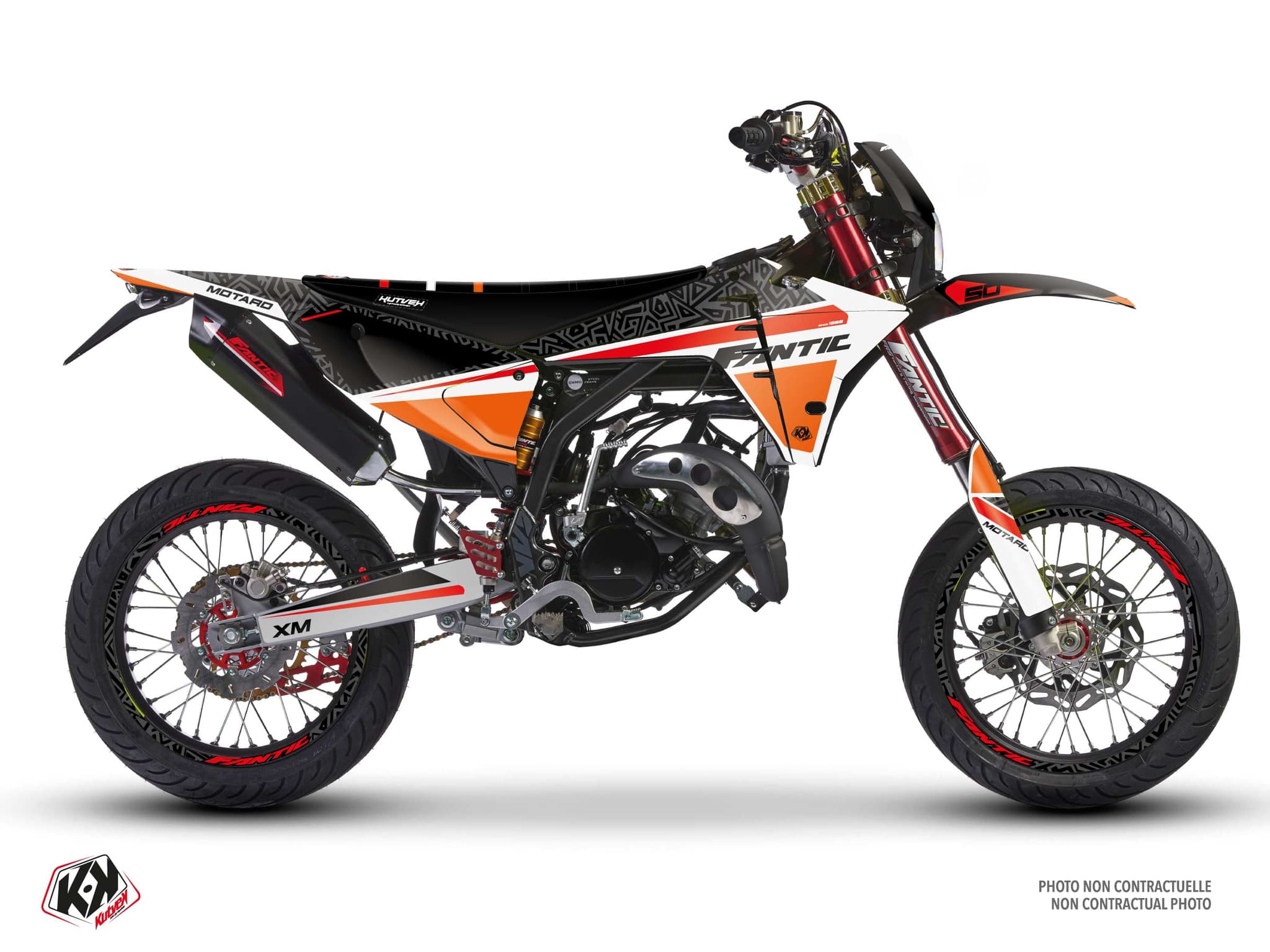 deko-set 50 ccm fantic xm 50 ahead schwarz