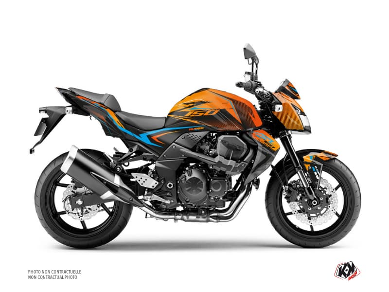 Kit graphique Moto Airline Kawasaki Z 750 Orange