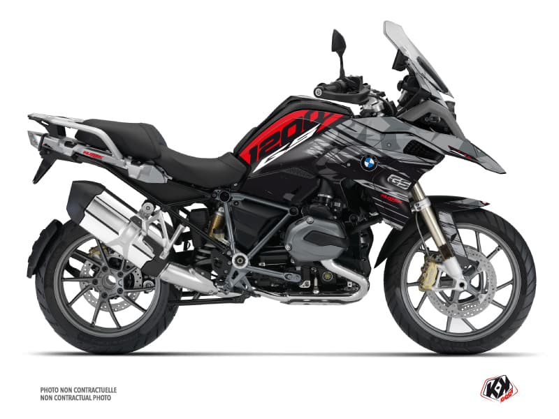 kit graphique moto bmw r 1200 gs exclusive akte rouge