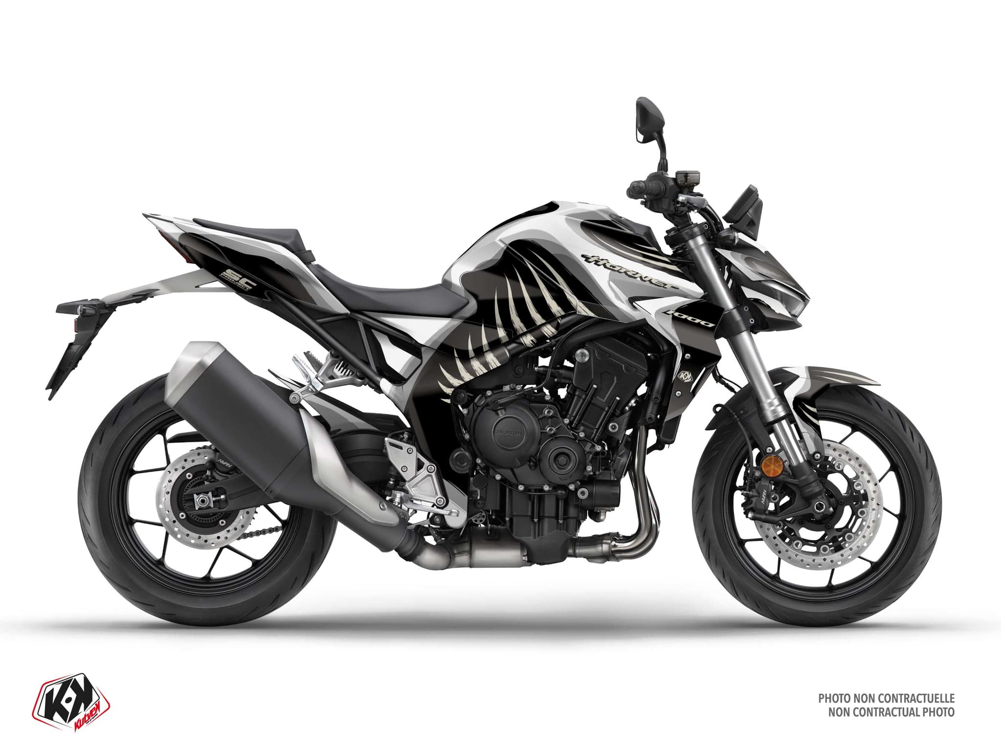 Street Bike HONDA CB 1000 HORNET AKUMA White graphic kit