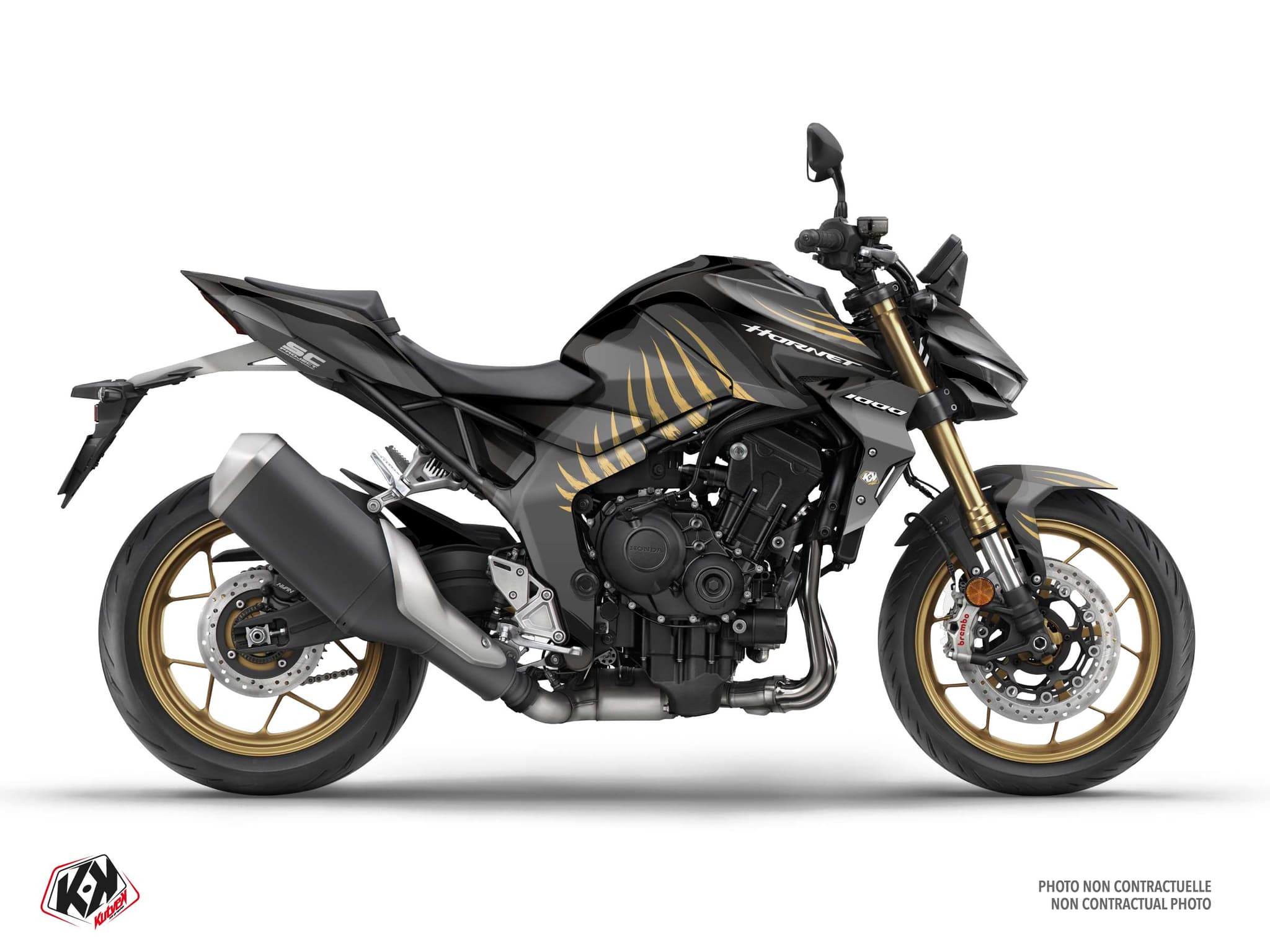 Street Bike HONDA CB 1000 HORNET AKUMA Black graphic kit