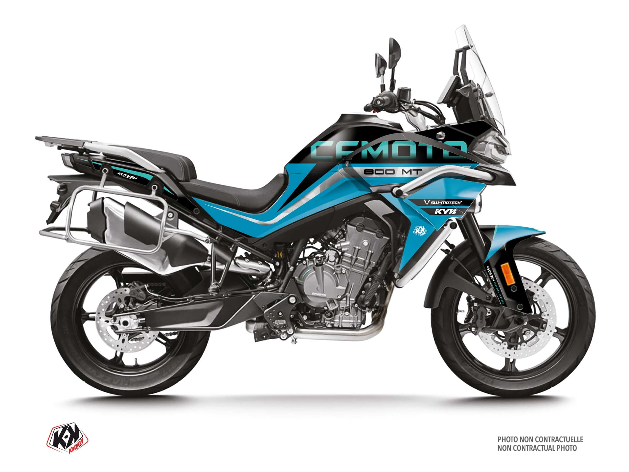 Street Bike CF MOTO MT 800 ARC Blue graphic kit