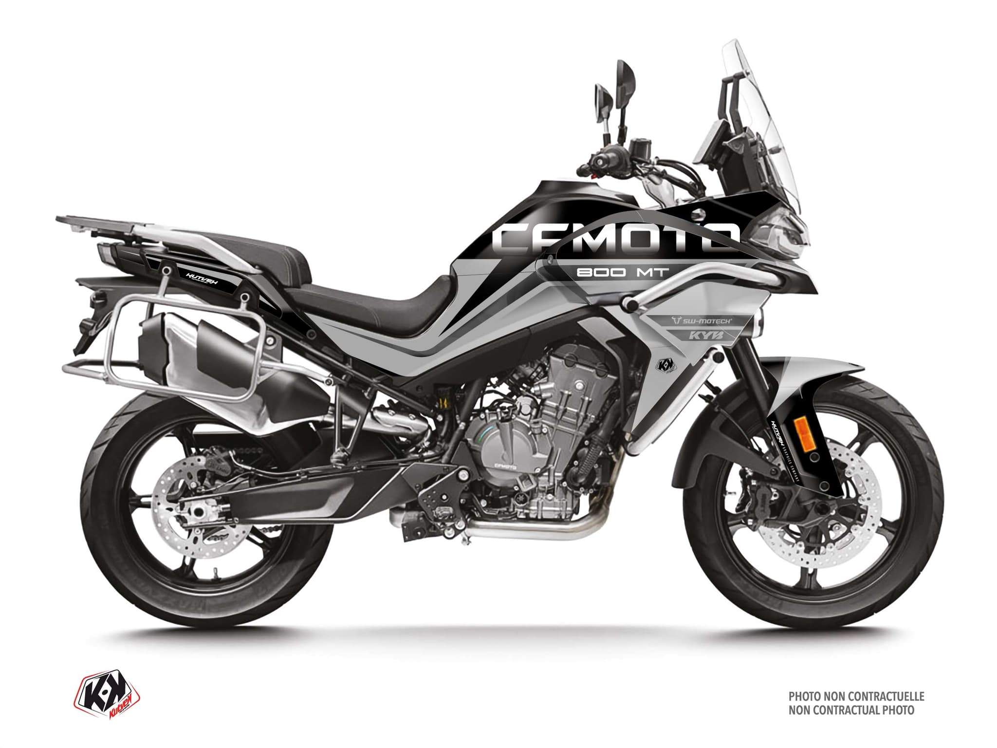 Street Bike CF MOTO MT 800 ARC Black graphic kit