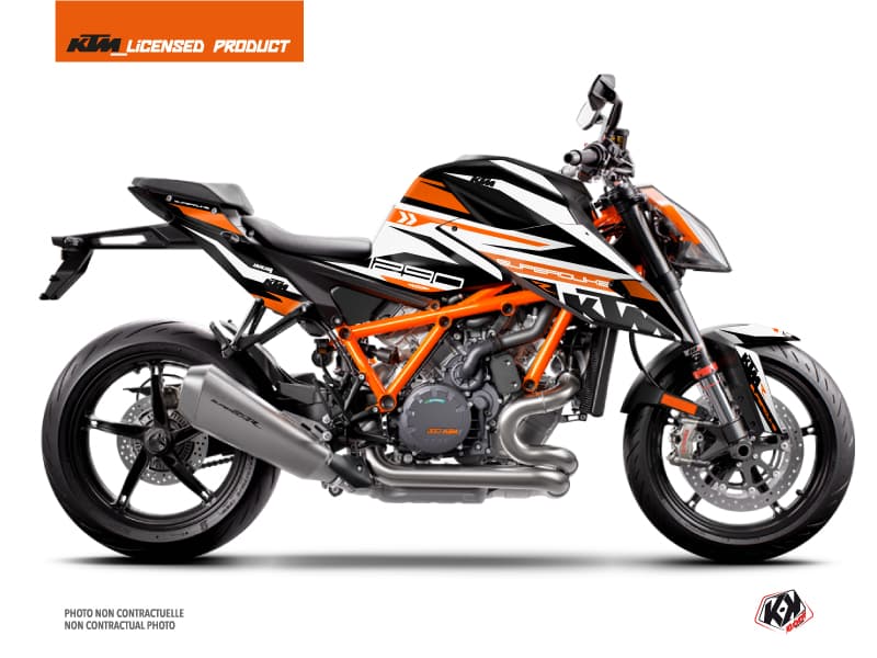 deko-set moto arkade ktm super duke 1290 r orange weiß | KTM DUKE | Kutvek