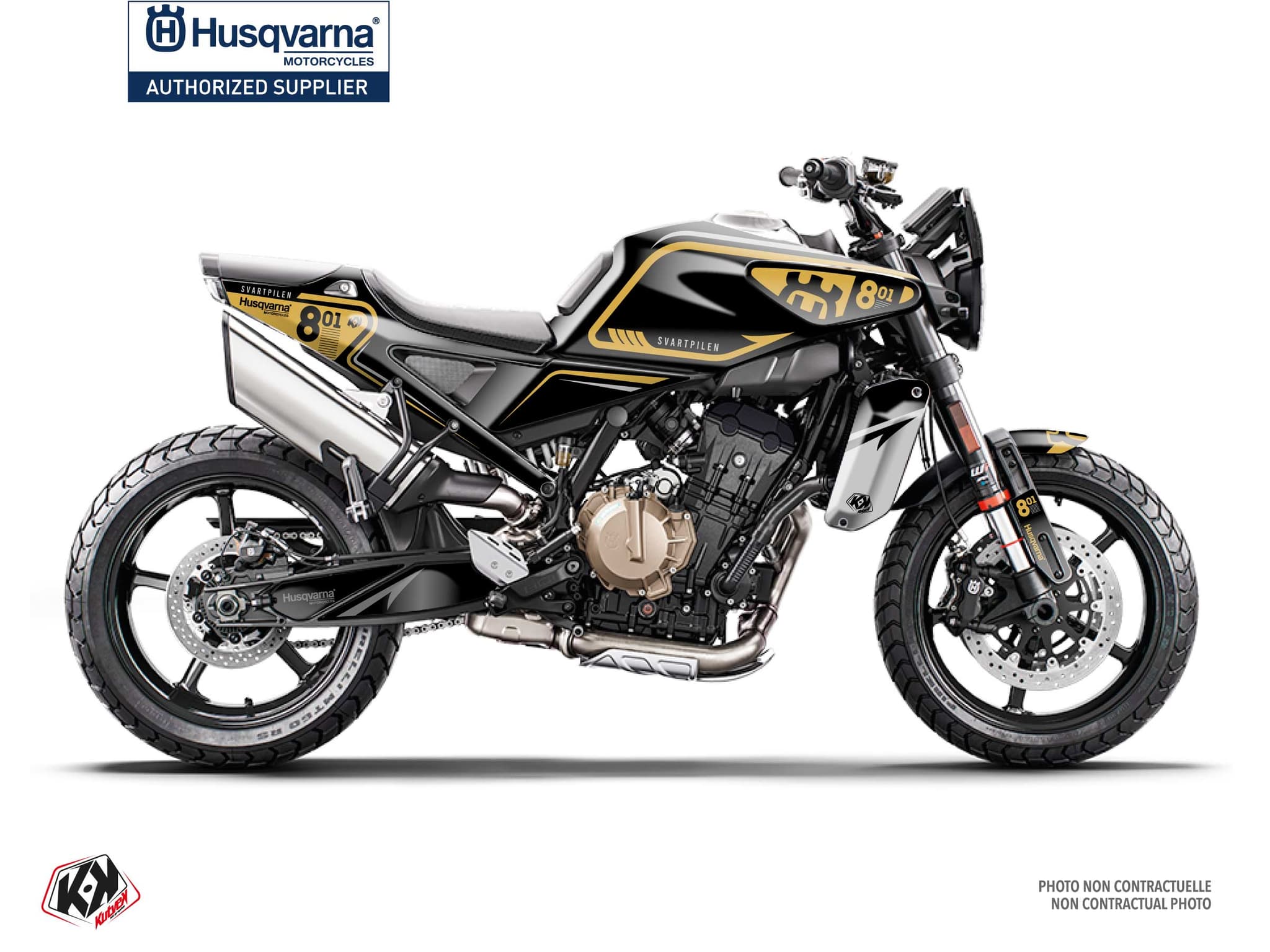 kit graphique moto husqvarna svartpilen 801 arrow or