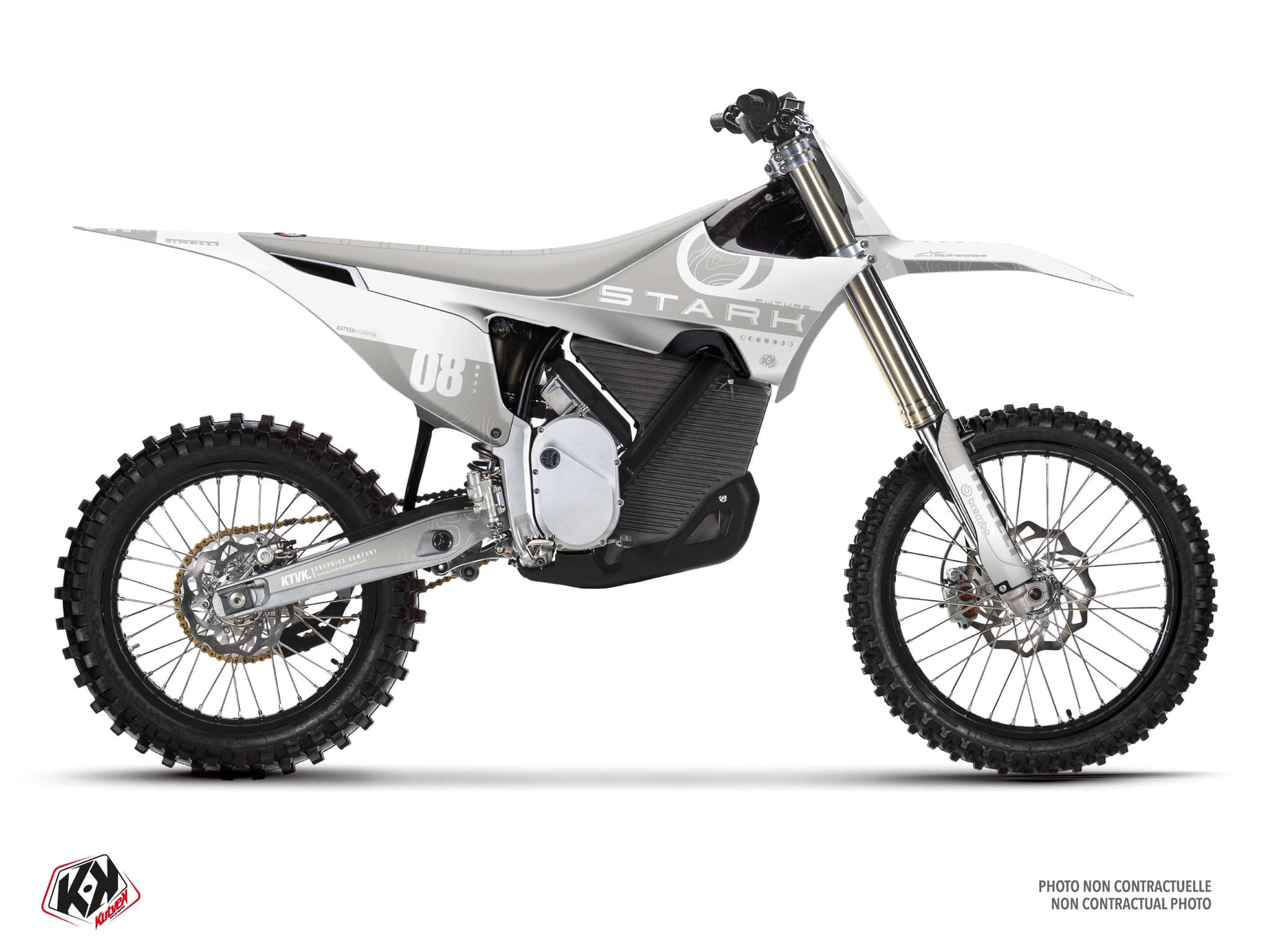 Graphic Kit Artemis White Dirt Bike Stark Future Varg