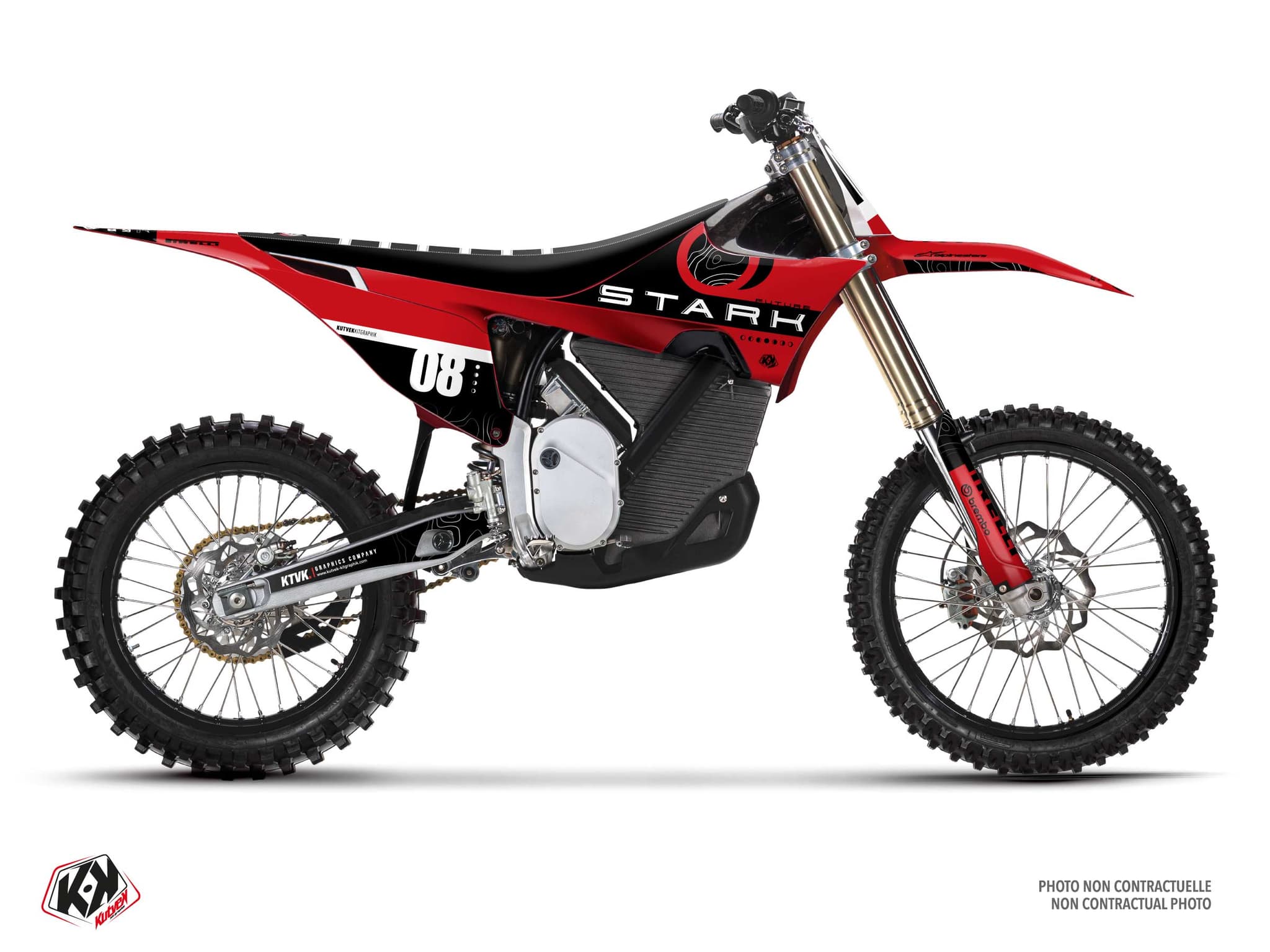 Graphic Kit Artemis Red Dirt Bike Stark Future Varg