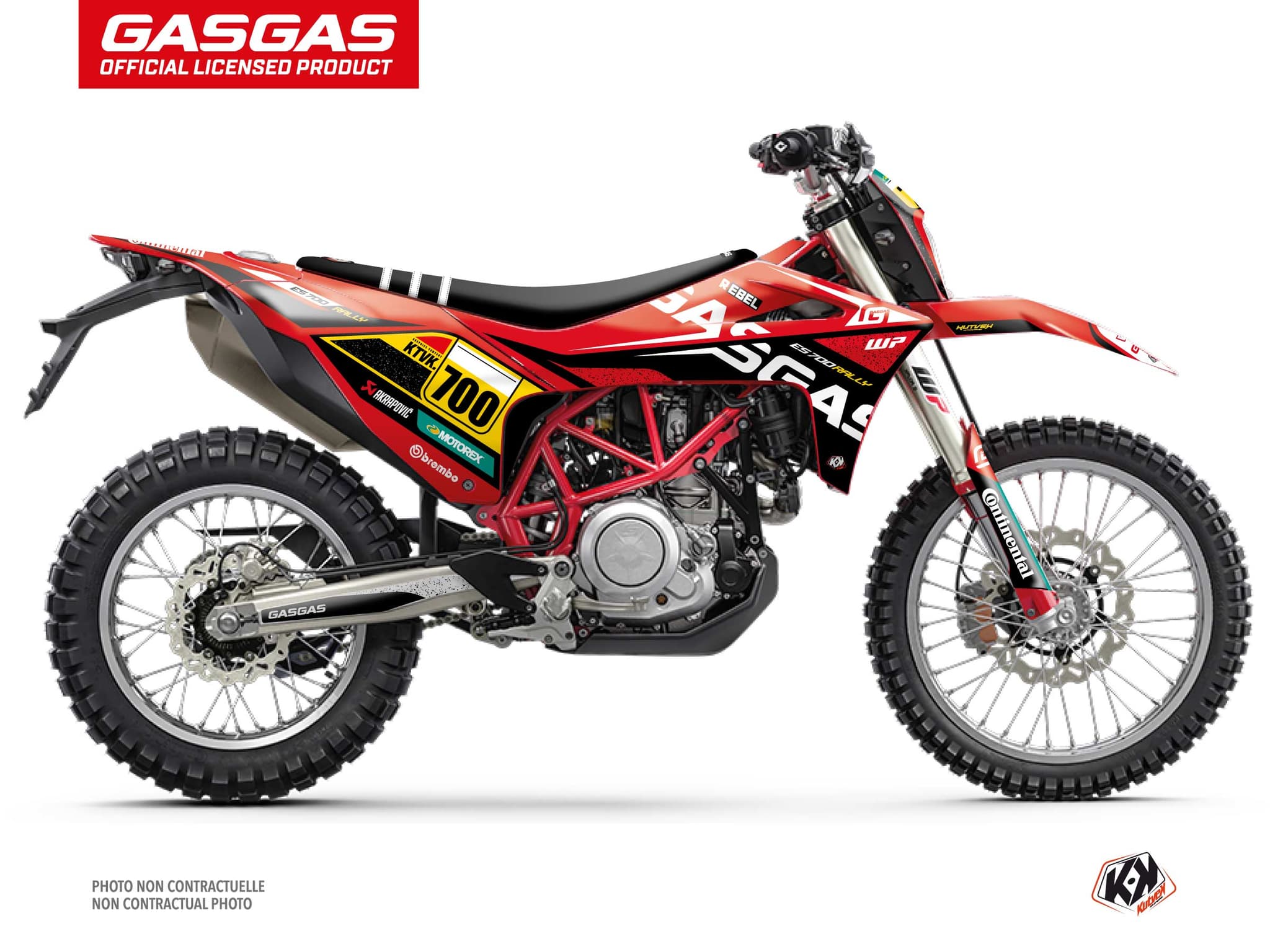 kit graphique motocross gasgas es 700 atlas rouge | GASGAS | Kutvek