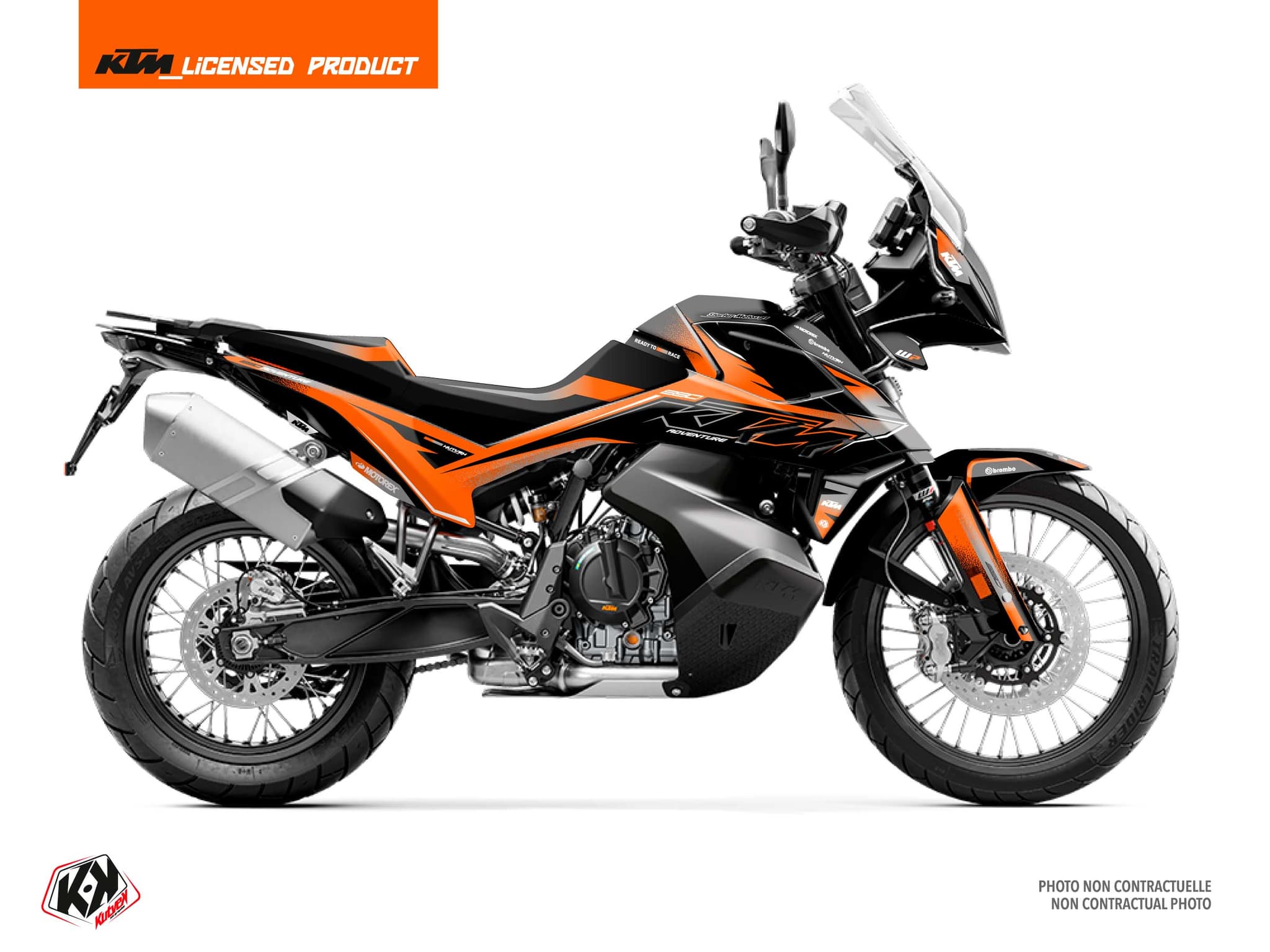 kit graphique moto ktm adventure 790 aurora orange