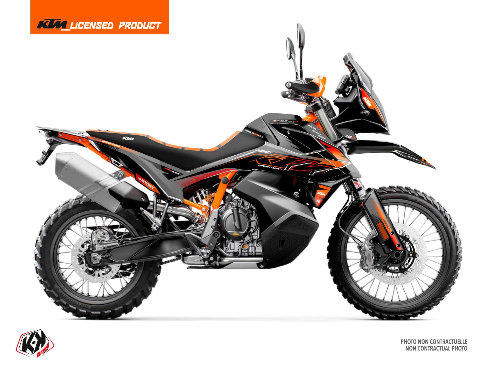 KIT GRAPHIQUE MOTO AURORA KTM ADVENTURE 890 R ROUGE