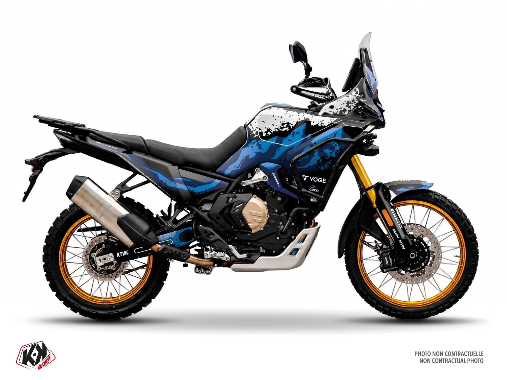deko-set moto voge ds 800 x rally badlands blau