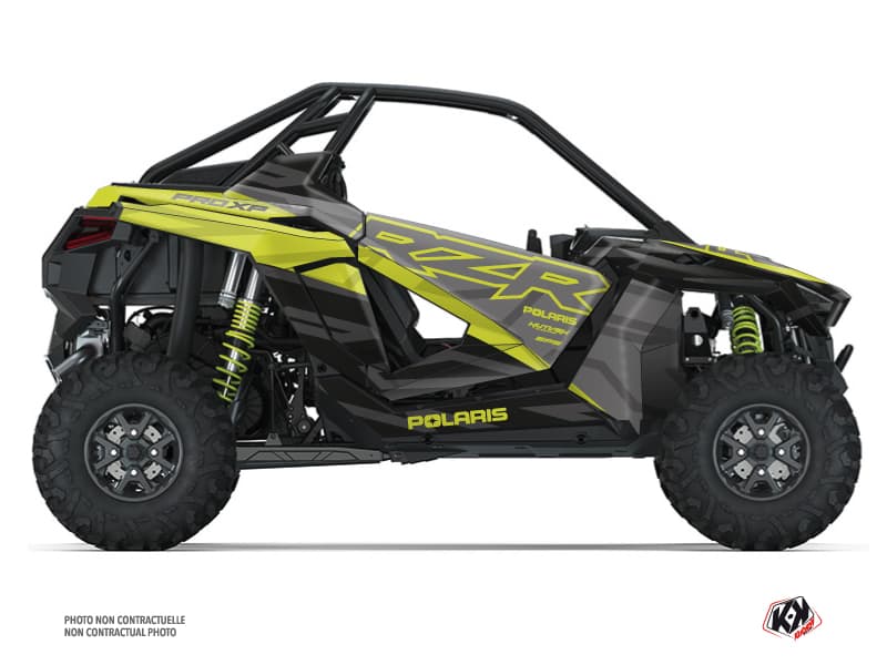 kit graphique ssv polaris rzr pro xp ultimate baja noir vert neon