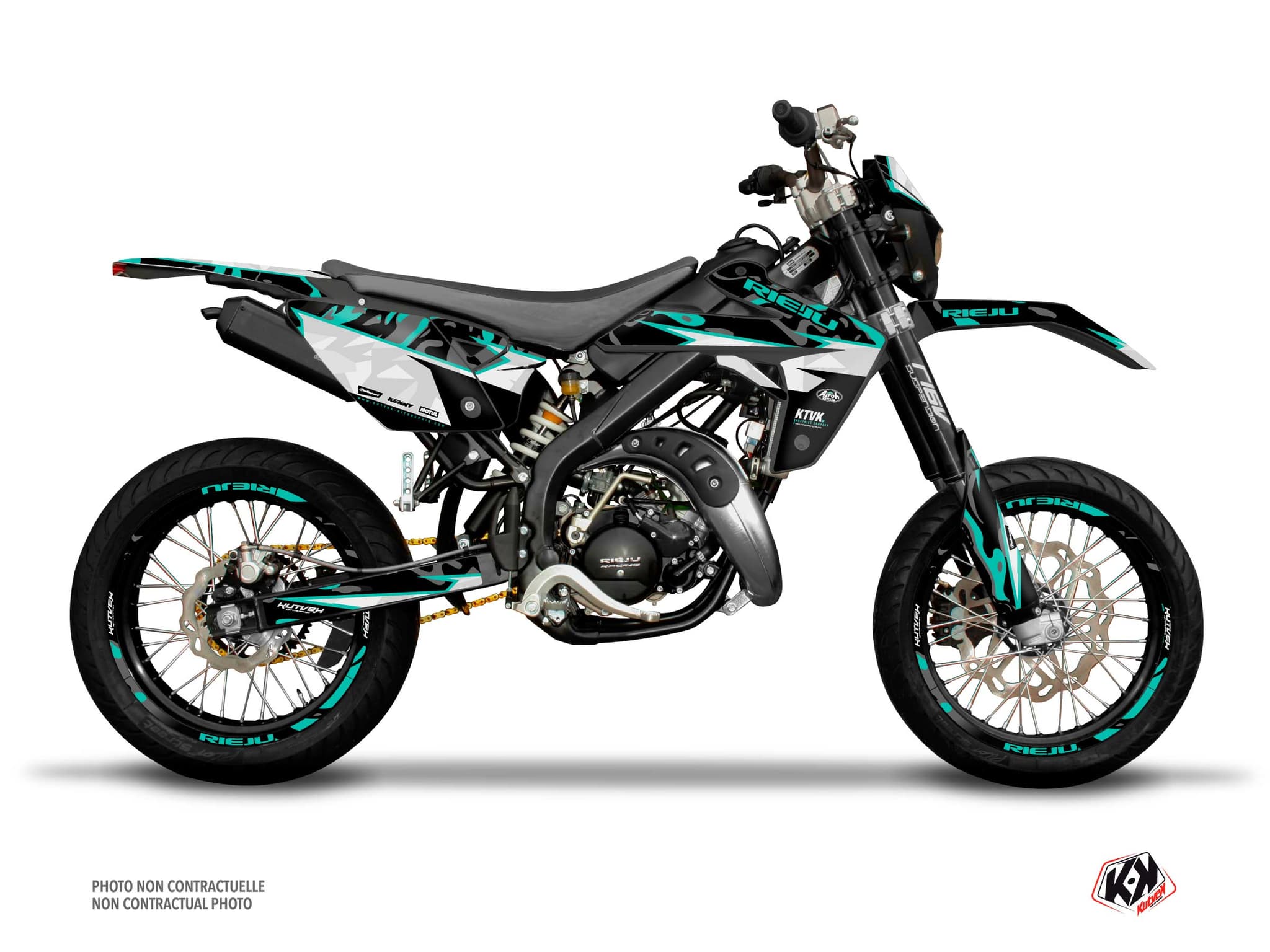 deko-set 50 ccm rieju mrt 50 barbarian türkis