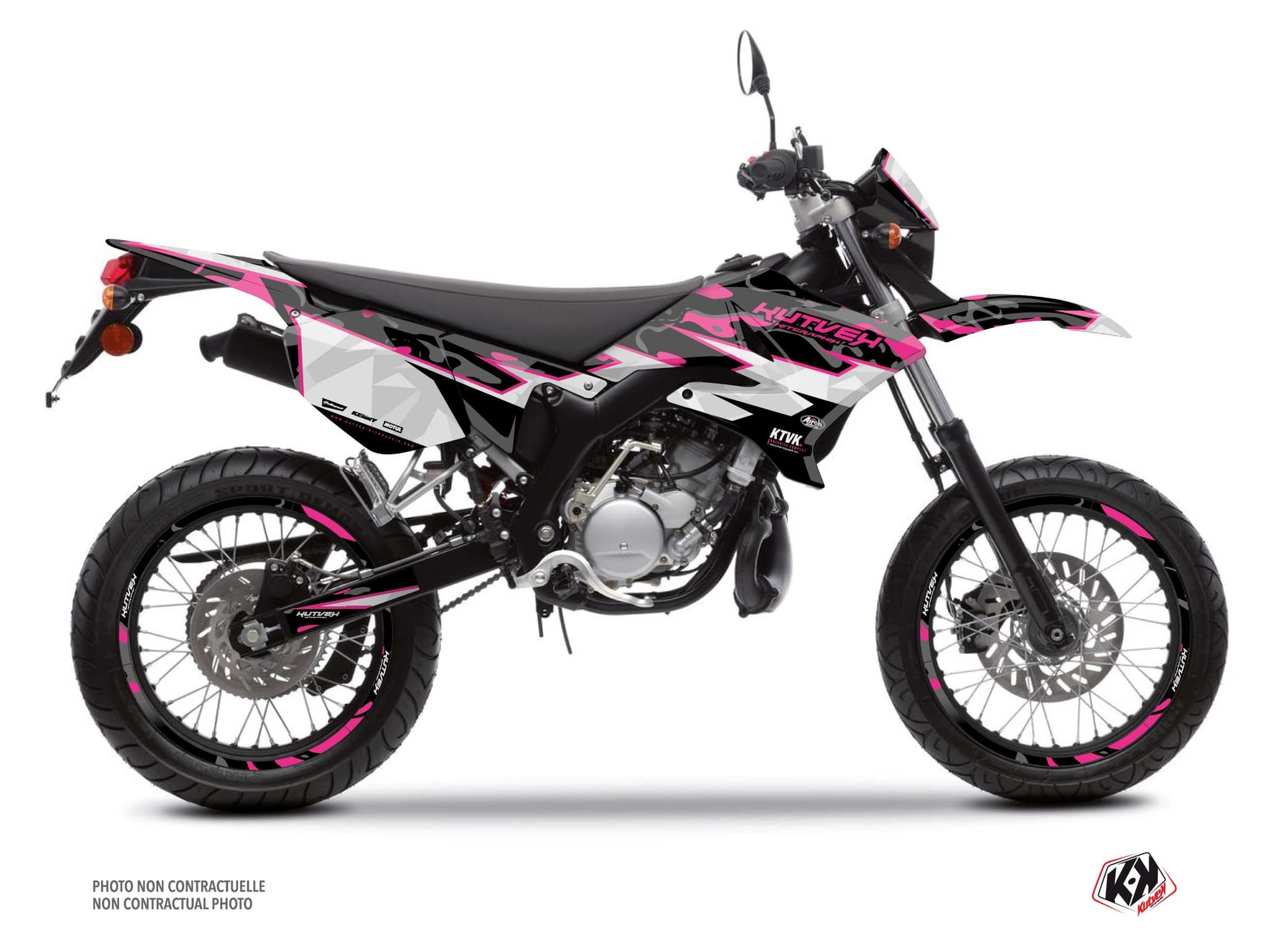 deko-set 50 ccm mbk xlimit barbarian rosa