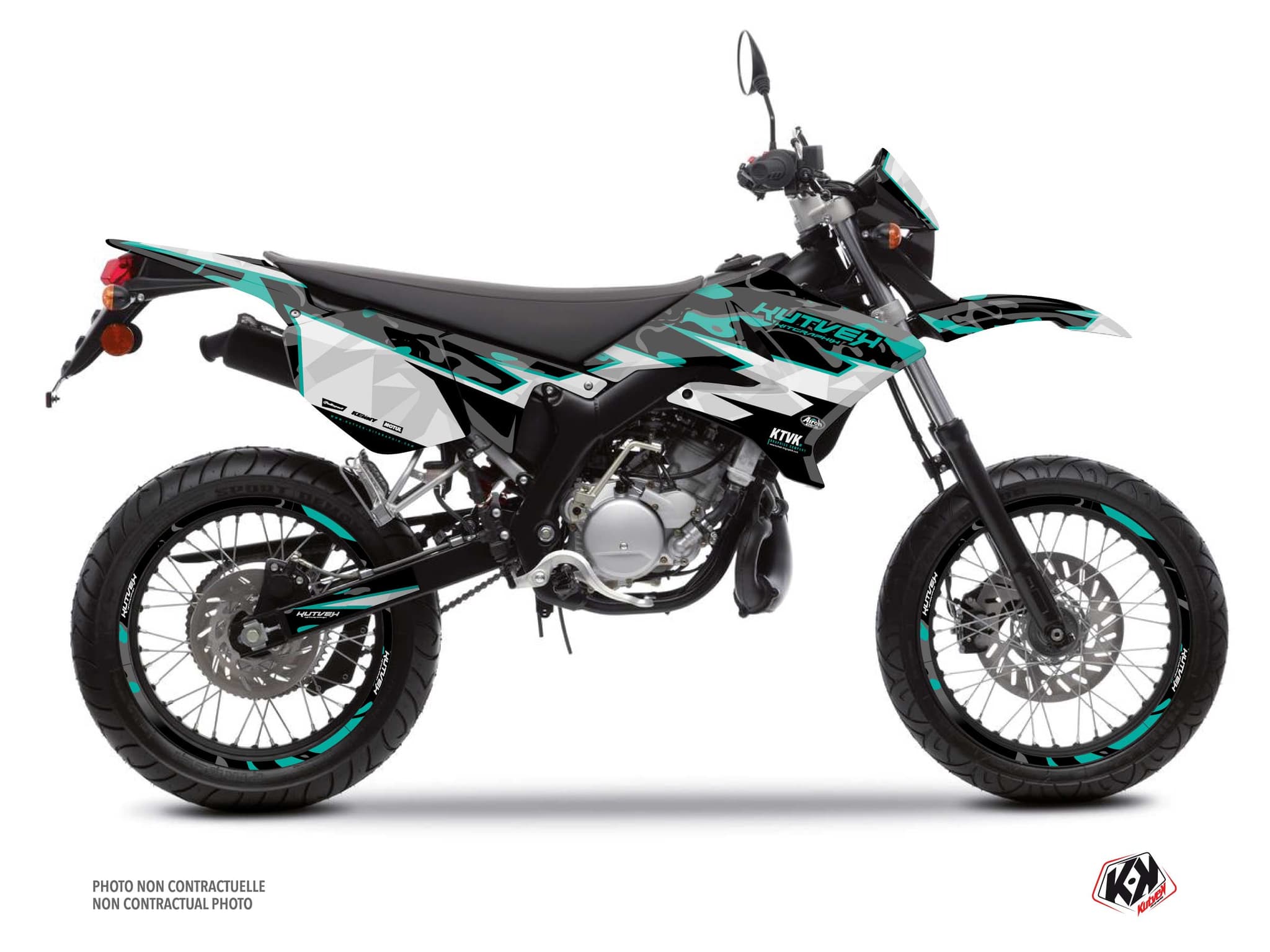 deko-set 50 ccm mbk xlimit barbarian türkis
