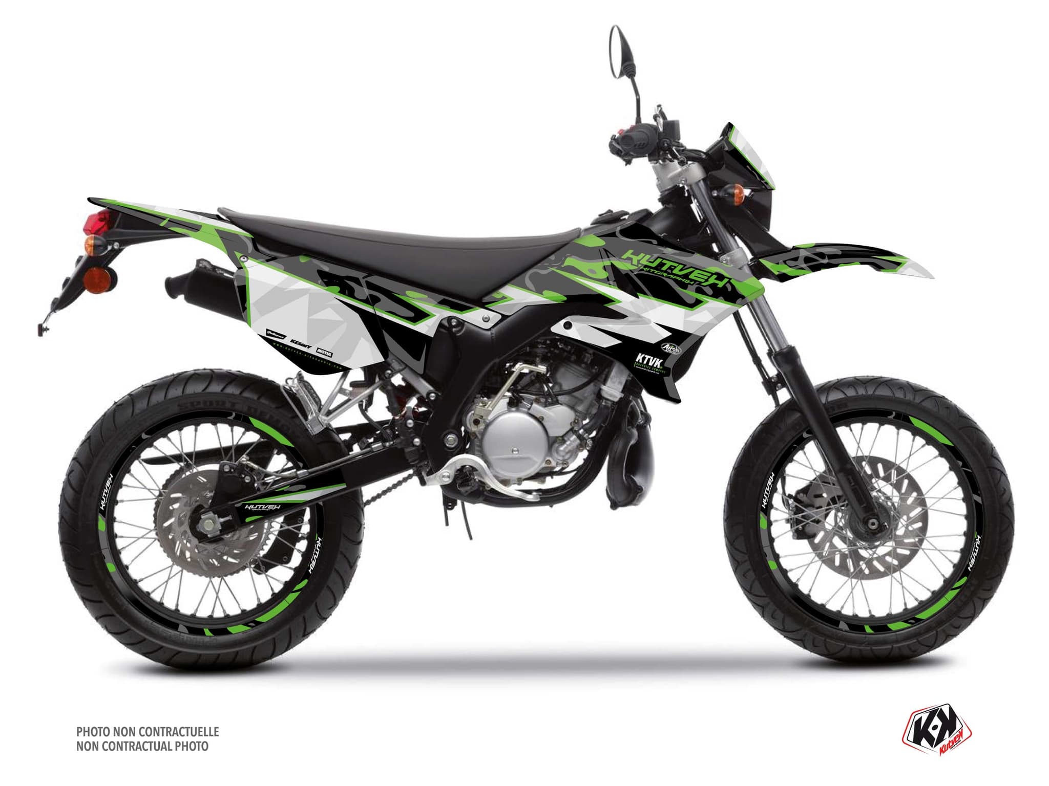 deko-set 50 ccm mbk xlimit barbarian grün